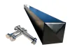 100x100 Aluminium Gate Post With Stainless Steel Hinge Bolts